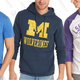 Florida Gators Graphic Tee, $23
University of Michigan Pullover Hoodie, $50
LSU Tigers Raglan-Sleeve Tee, $30